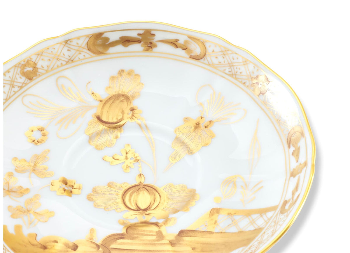 Ginori 1735 Oriente Italiano Espresso Saucer, Aurum, view 3