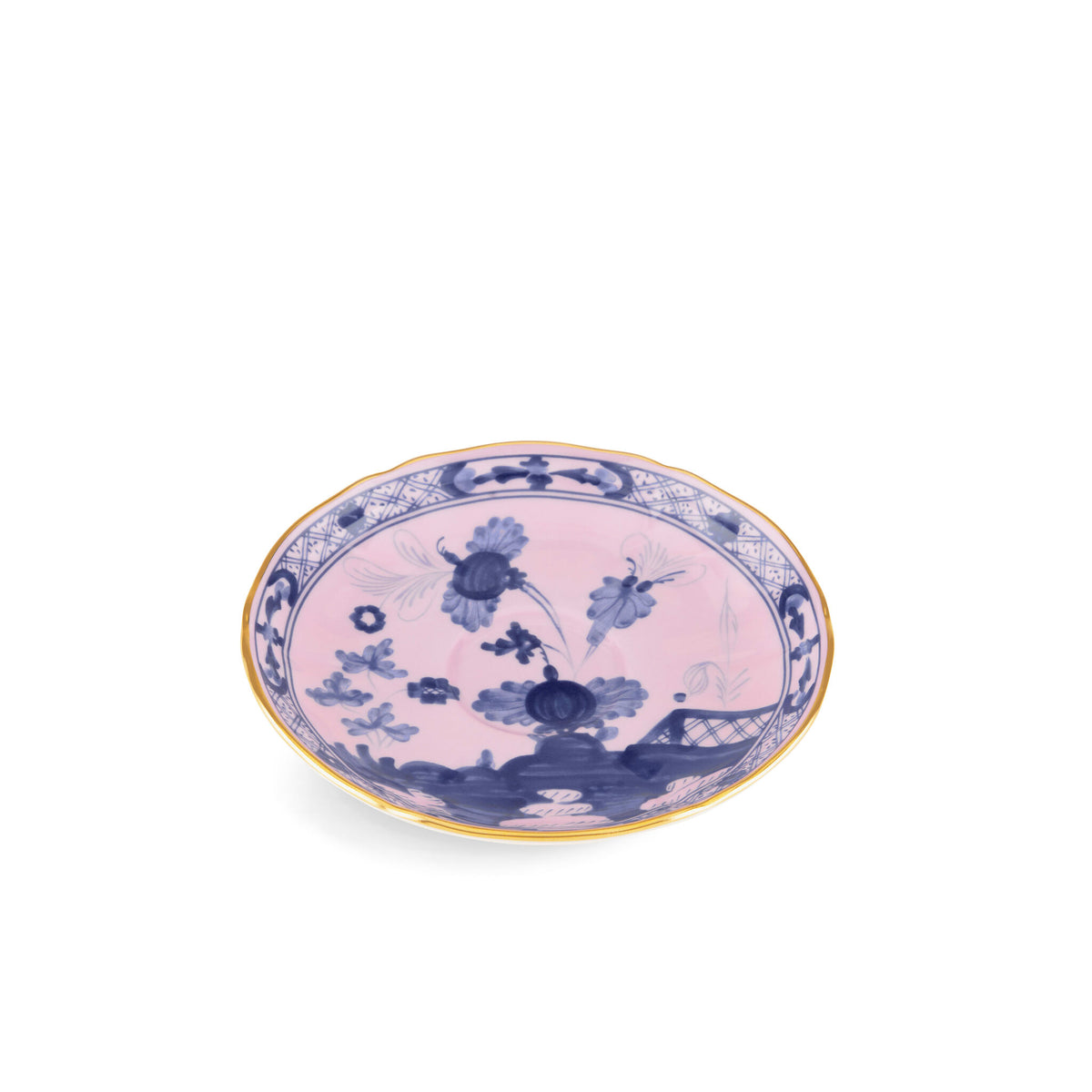 Ginori 1735 Oriente Italiano Espresso Saucer, Azalea, view 2