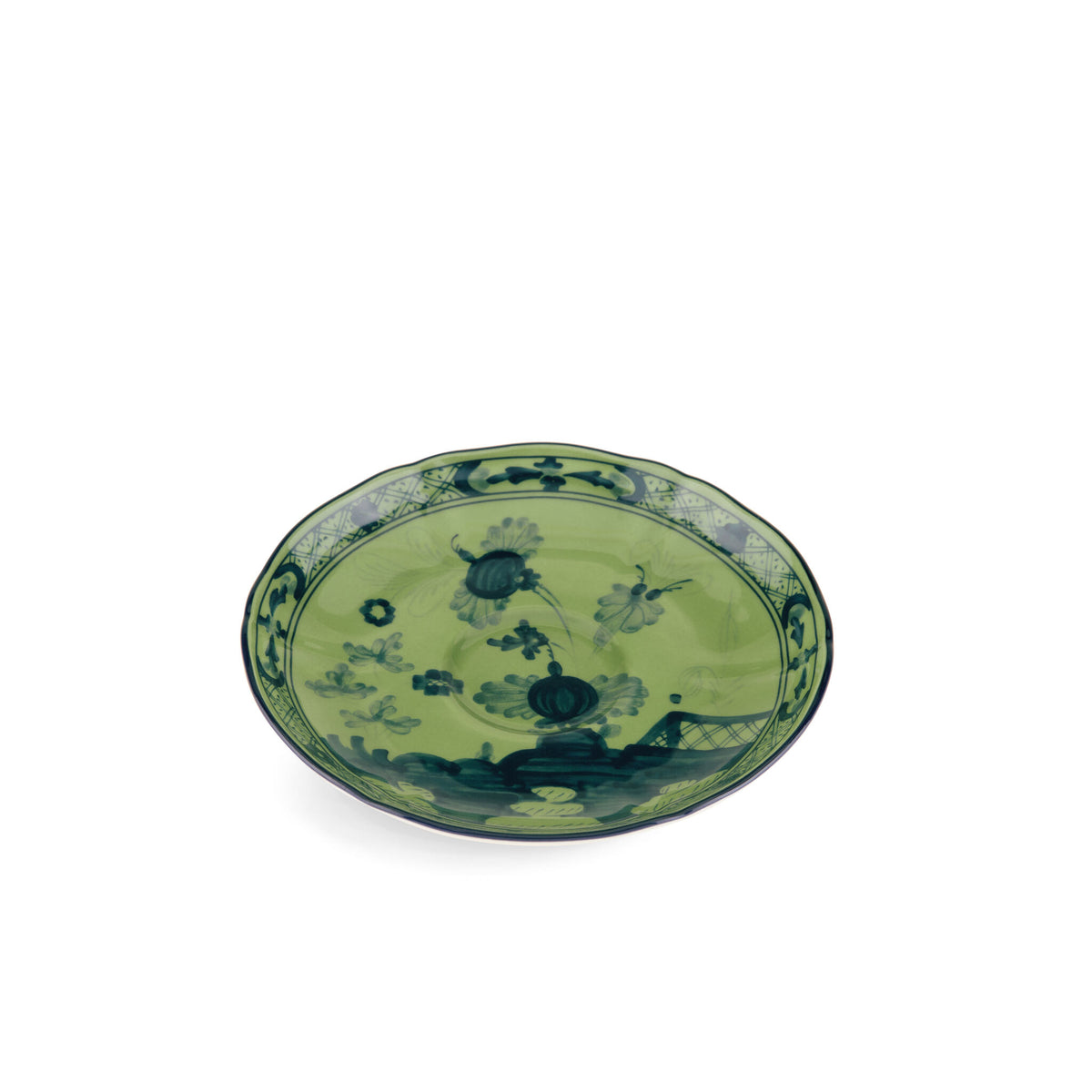 Ginori 1735 Oriente Italiano Espresso Saucer, Malachite, view 2