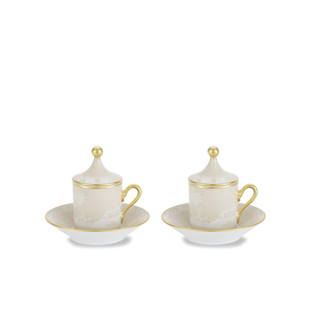 Ginori 1735 Oriente Italiano Espresso Set for Two, Meringa