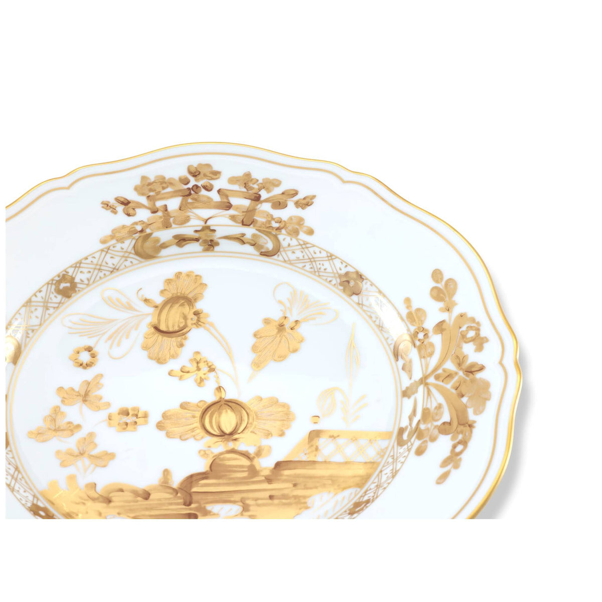 Ginori 1735 Oriente Italiano Flat Plate, Aurum, view 3