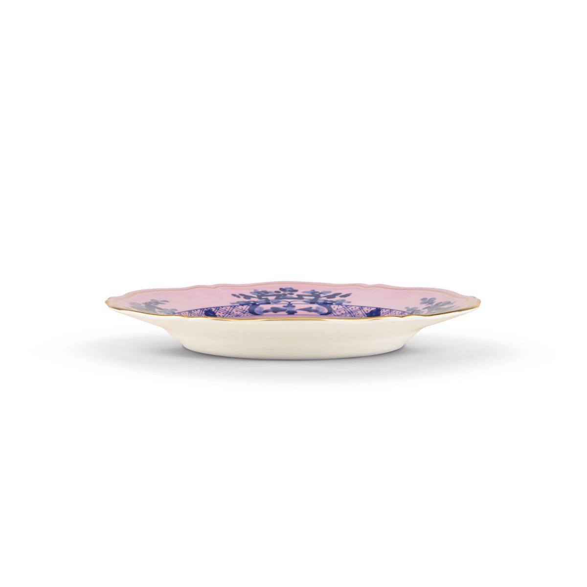 Ginori 1735 Oriente Italiano Flat Plate, Azalea, view 4
