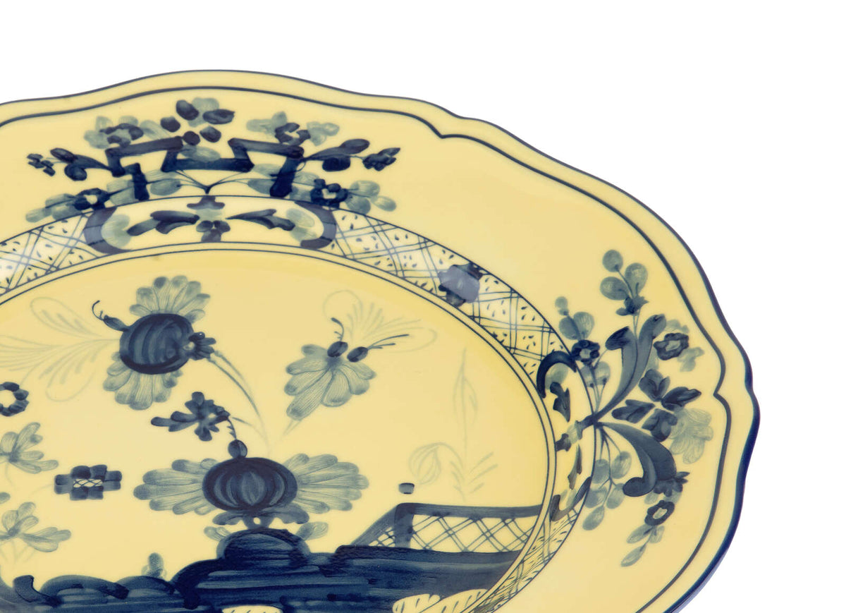 Ginori 1735 Oriente Italiano Flat Plate, Citrino, view 3