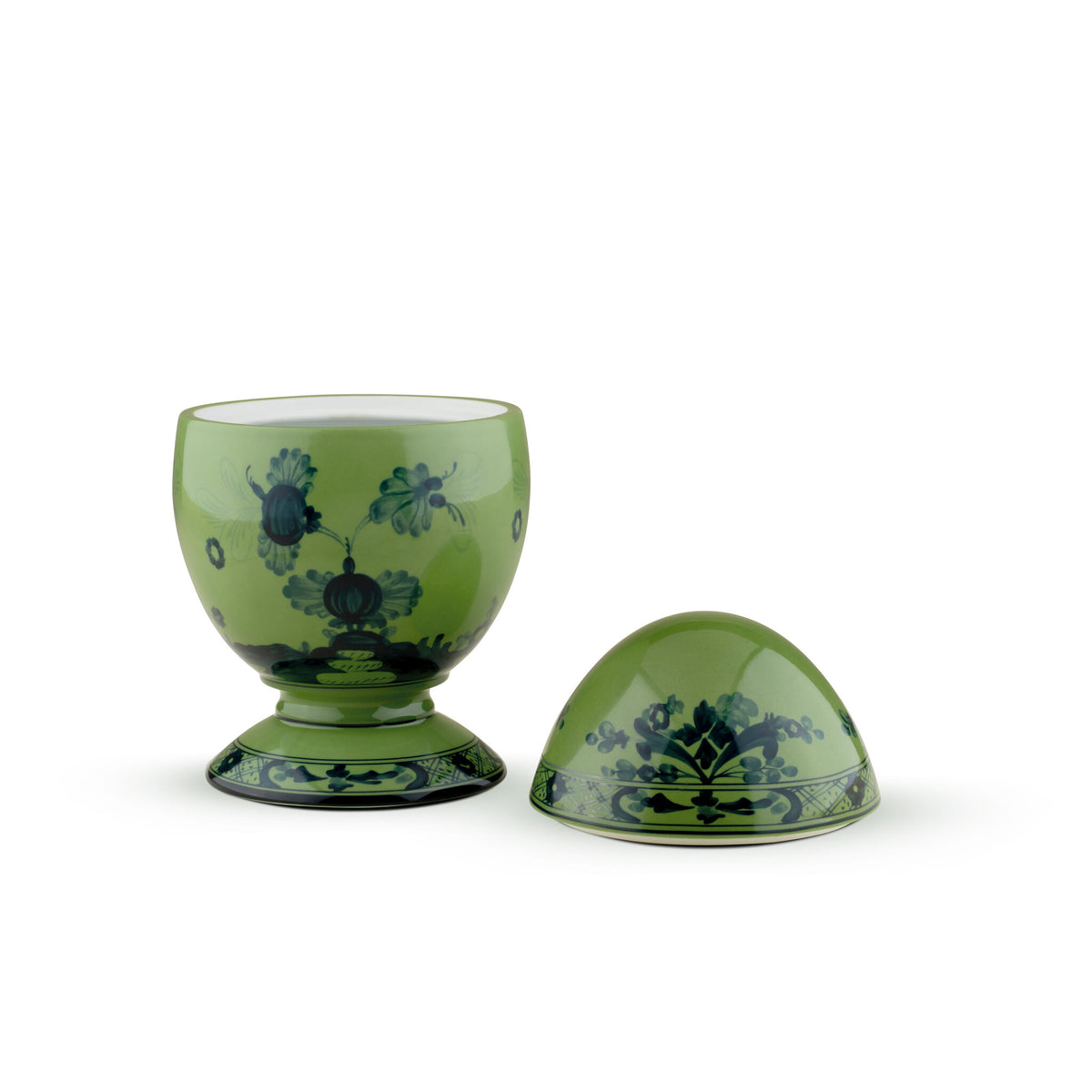 Ginori 1735 Oriente Italiano Large Egg, Malachite, view 3