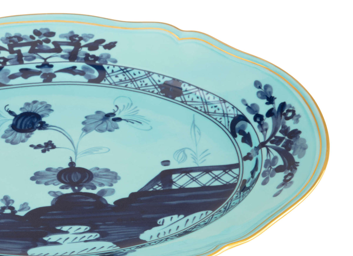 Ginori 1735 Oriente Italiano Large Oval Platter, Iris, view 3