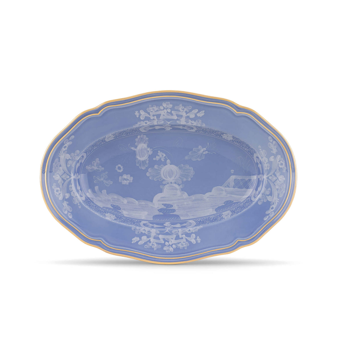 Ginori 1735 Oriente Italiano Large Oval Platter, Pervinca