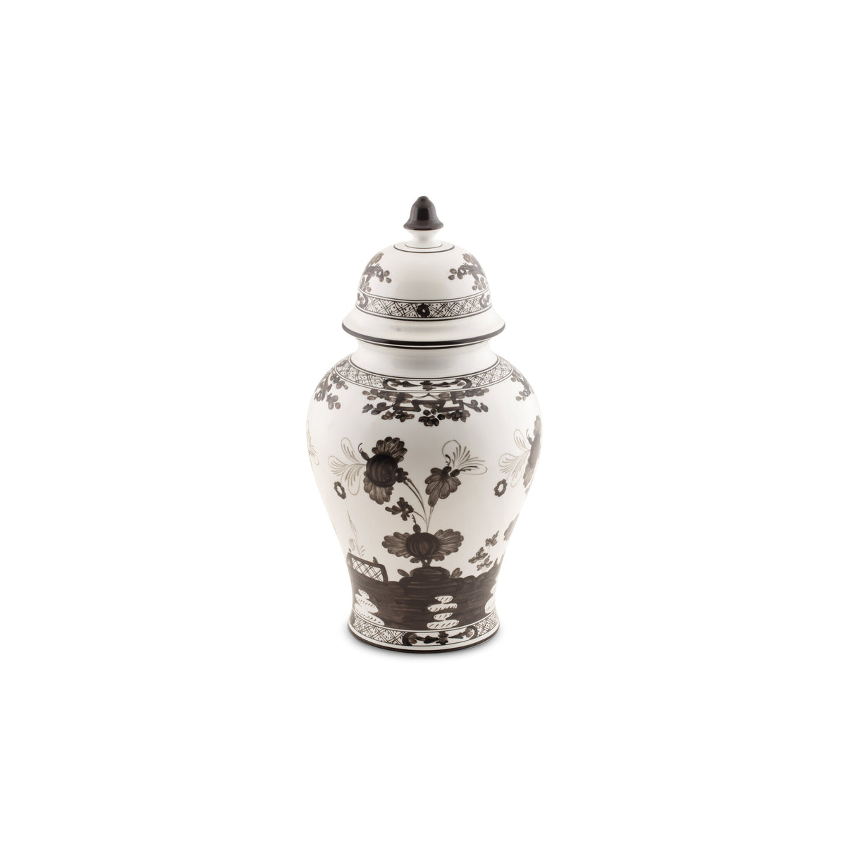 Ginori 1735 Oriente Italiano Large Potiche Vase, Albus, view 3