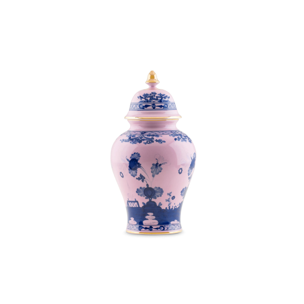 Ginori 1735 Oriente Italiano Large Potiche Vase, Azalea