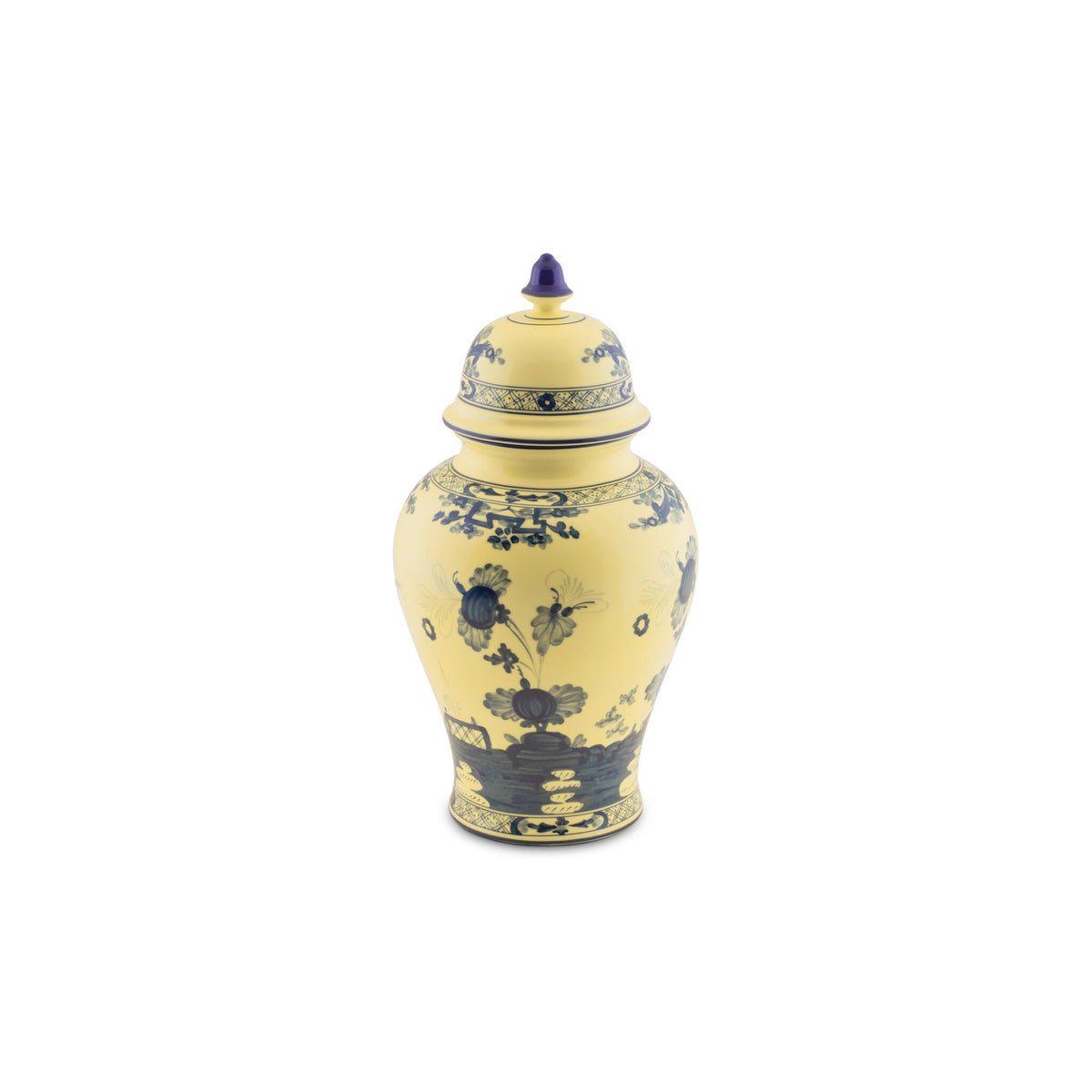 Ginori 1735 Oriente Italiano Large Potiche Vase, Citrino, view 3