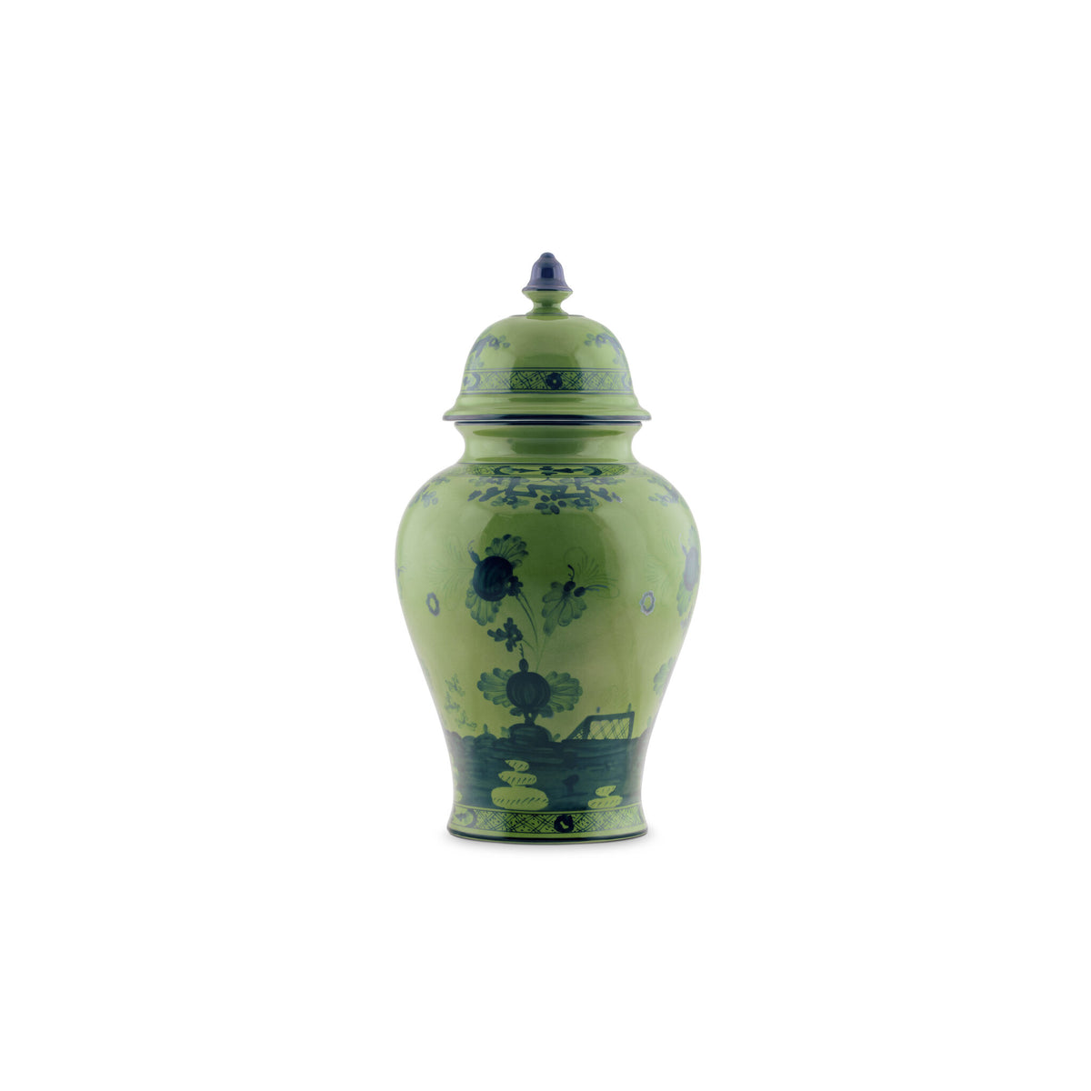 Ginori 1735 Oriente Italiano Large Potiche Vase, Malachite, view 2