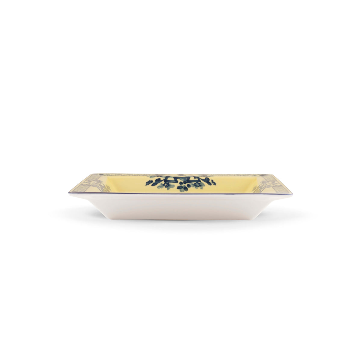Ginori 1735 Oriente Italiano Large Square Change Tray, Citrino, view 4