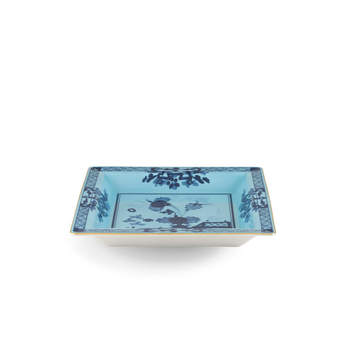 Ginori 1735 Oriente Italiano Large Square Change Tray, Iris, view 2