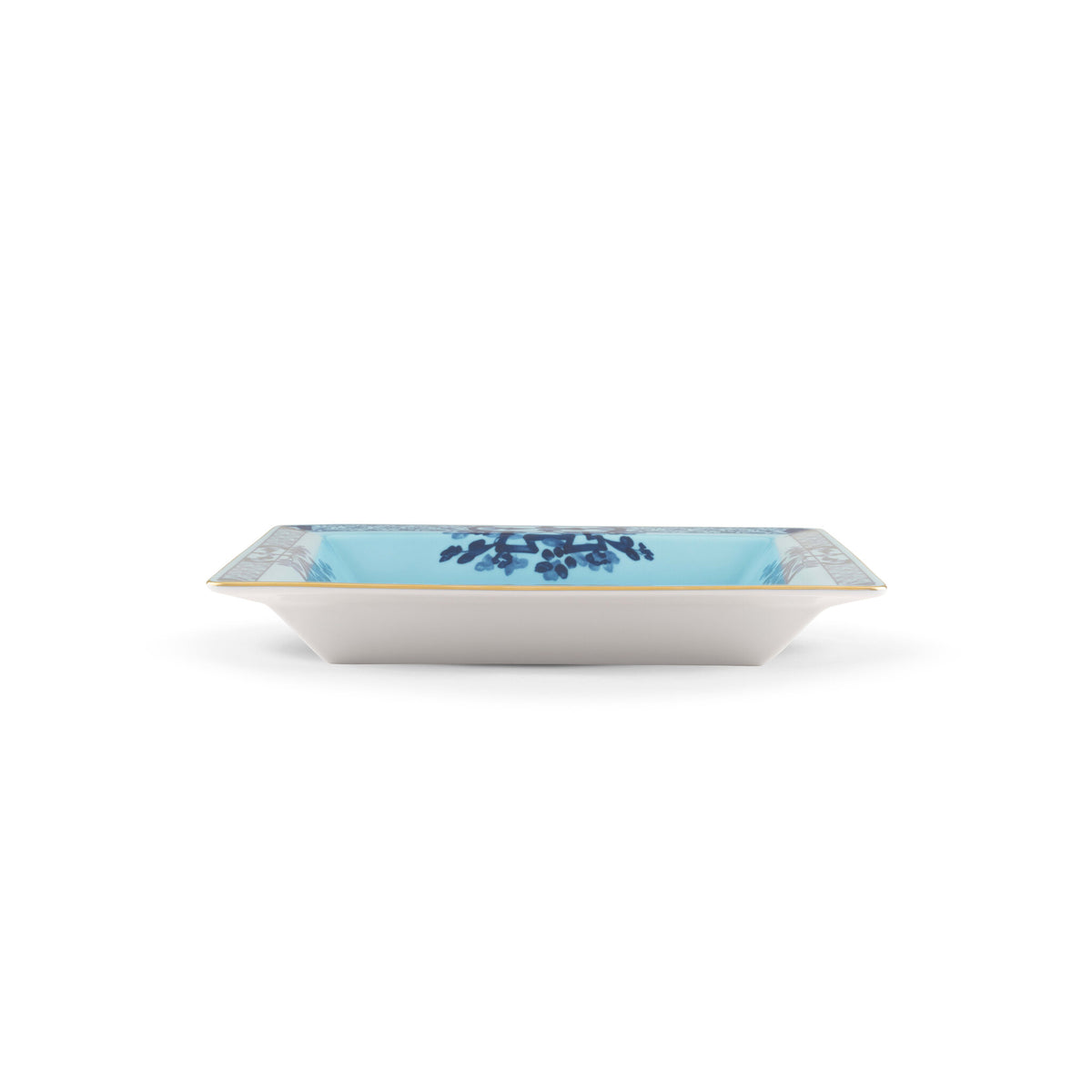 Ginori 1735 Oriente Italiano Large Square Change Tray, Iris, view 4