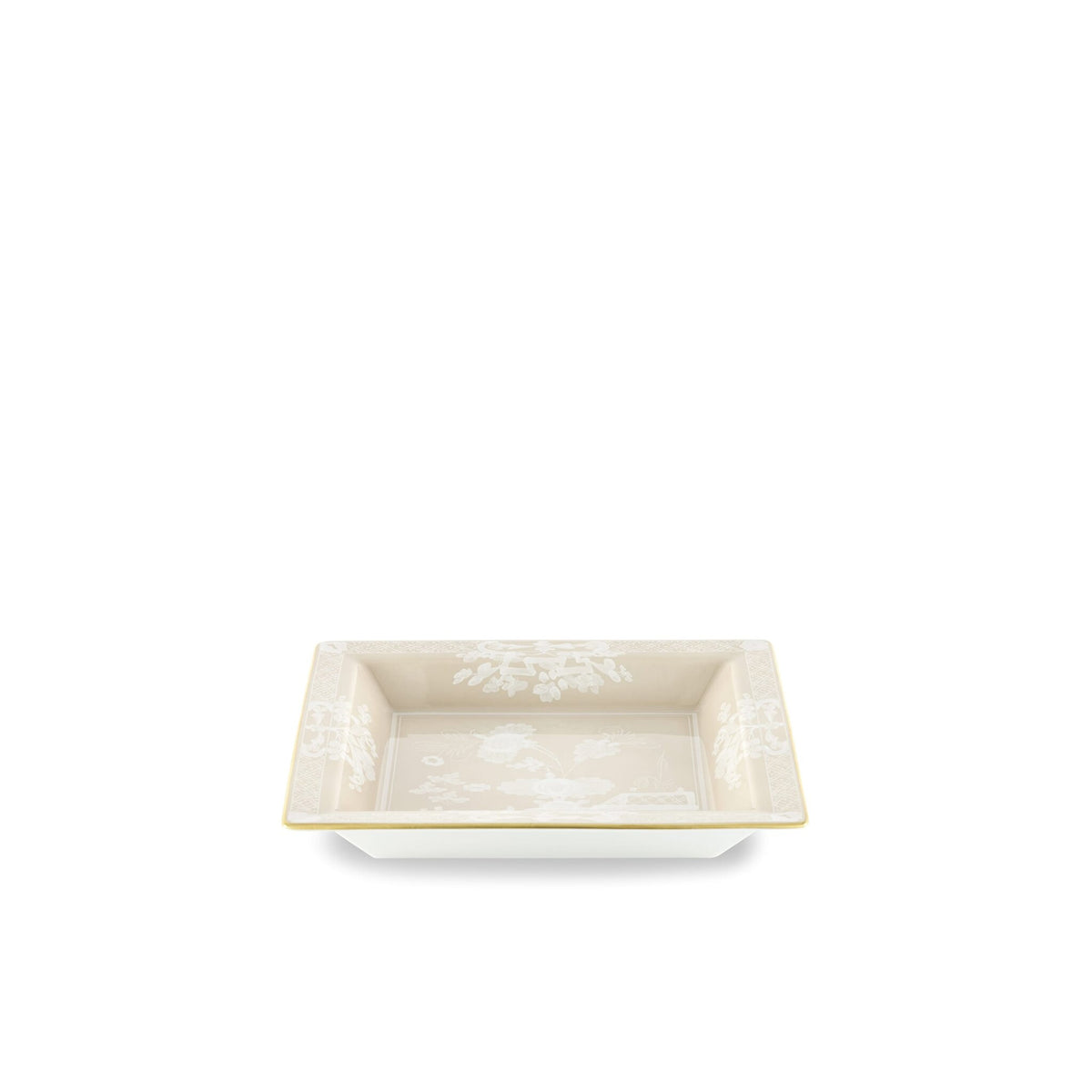 Ginori 1735 Oriente Italiano Large Square Change Tray, Meringa, view 2