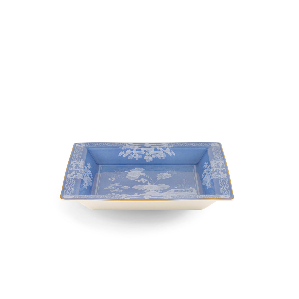 Ginori 1735 Oriente Italiano Large Square Change Tray, Pervinca, view 2