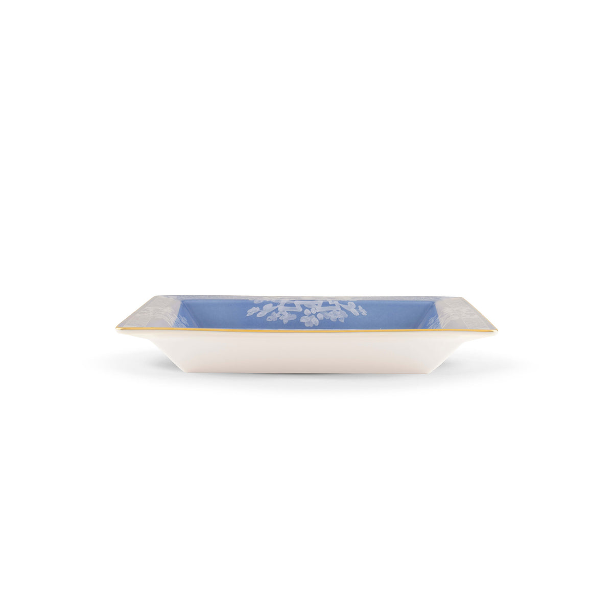 Ginori 1735 Oriente Italiano Large Square Change Tray, Pervinca, view 4