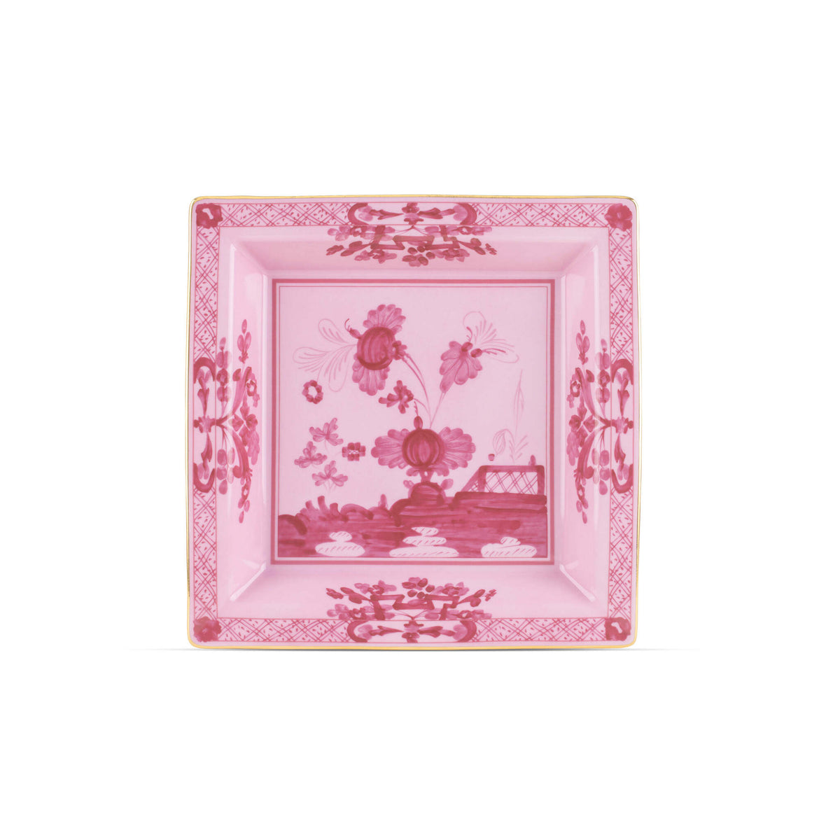 Ginori 1735 Oriente Italiano Large Square Change Tray, Porpora