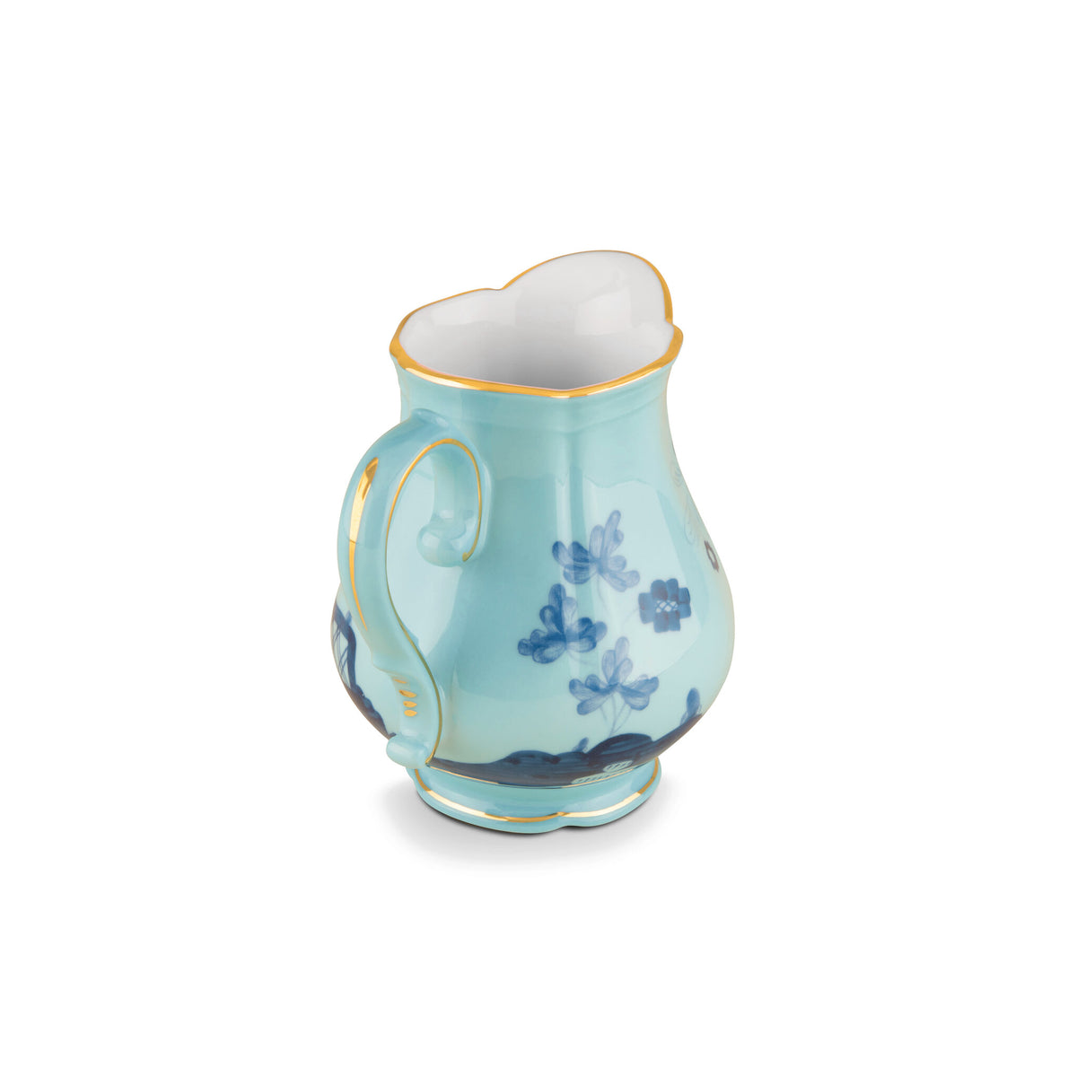 Ginori 1735 Oriente Italiano Milk Pitcher, Iris, view 2