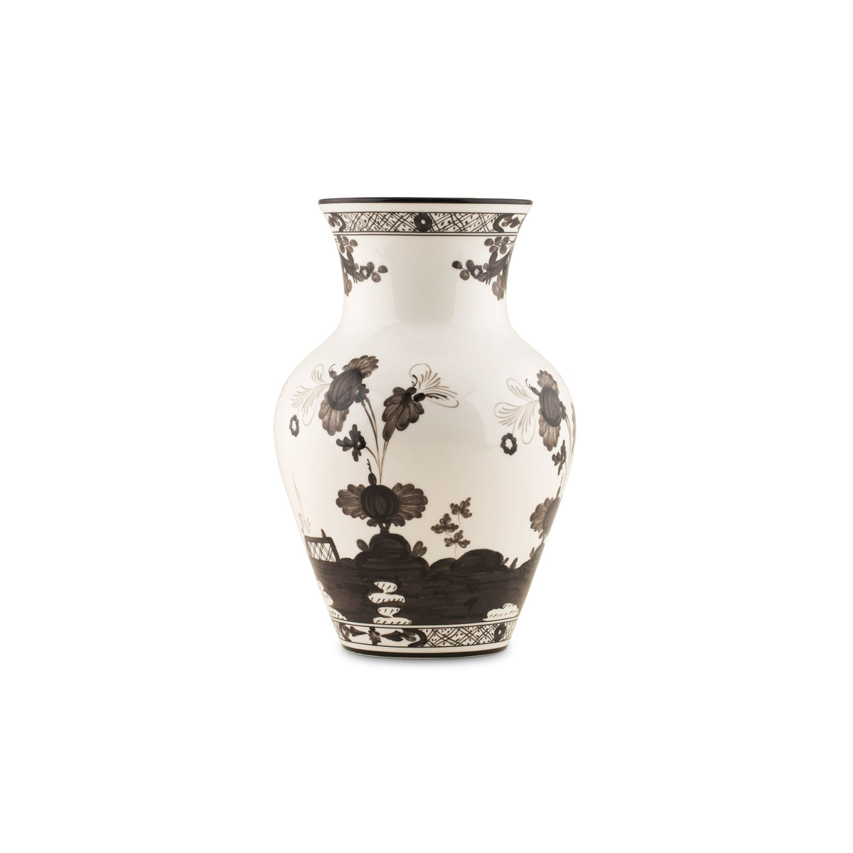 Ginori 1735 Oriente Italiano Ming Vase, Albus, view 2