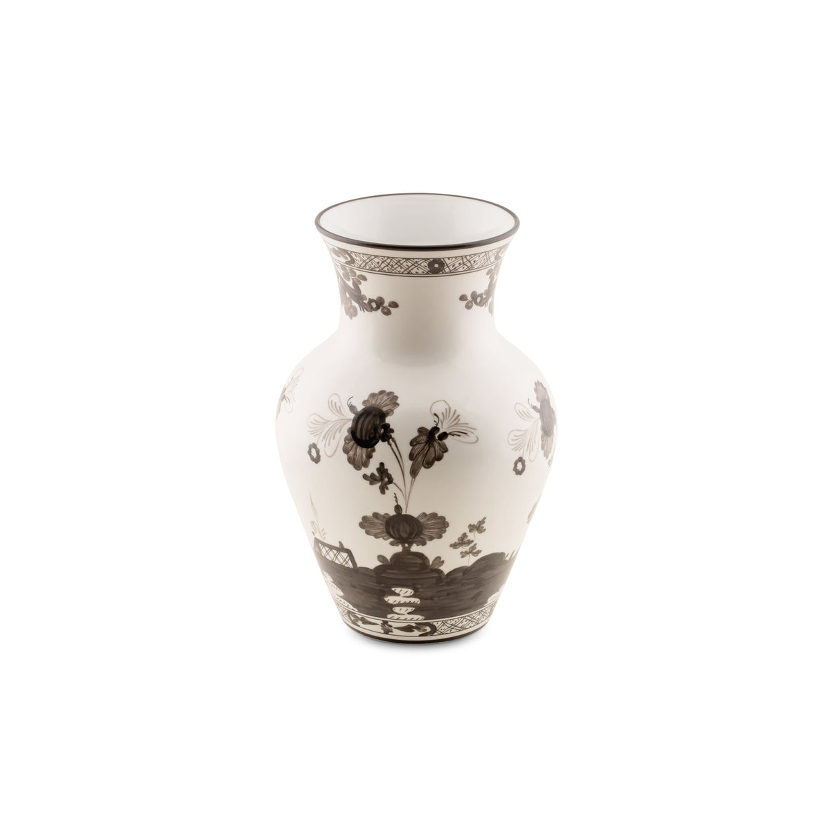 Ginori 1735 Oriente Italiano Ming Vase, Albus, view 3