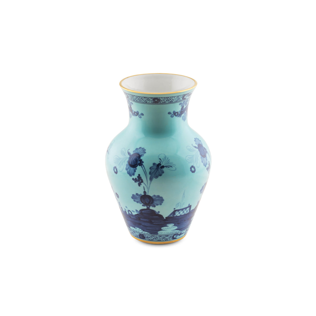 Ginori 1735 Oriente Italiano Ming Vase, Iris, view 3