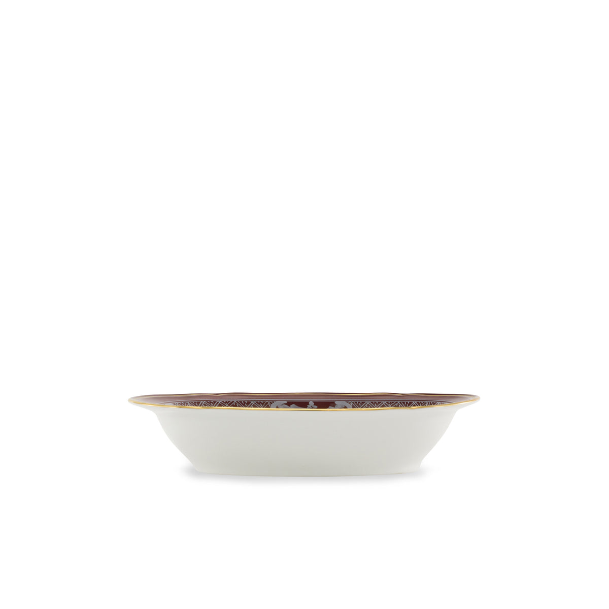 Ginori 1735 Oriente Italiano Oval Bowl, Castagna, view 3