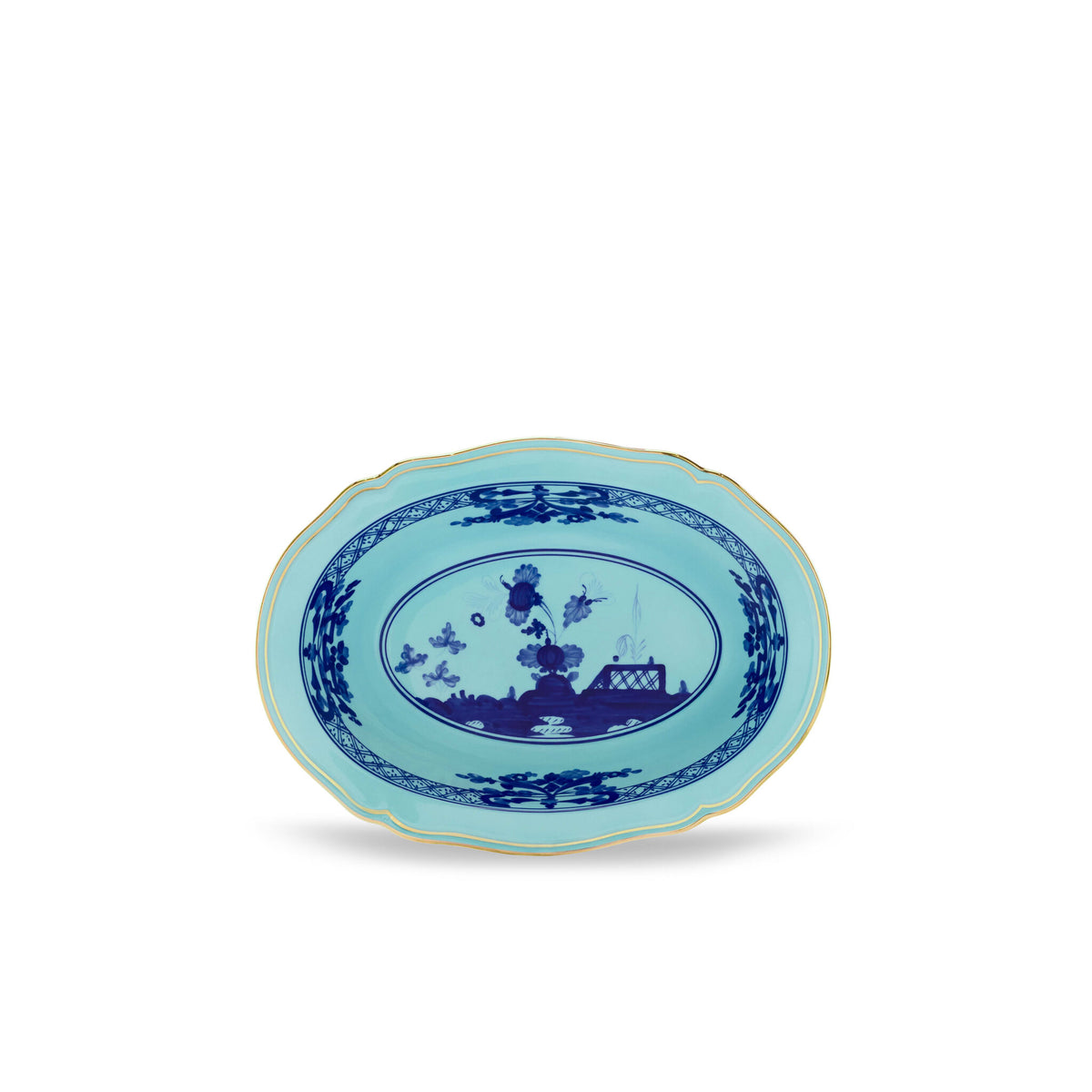 Ginori 1735 Oriente Italiano Oval Bowl, Iris, view 2