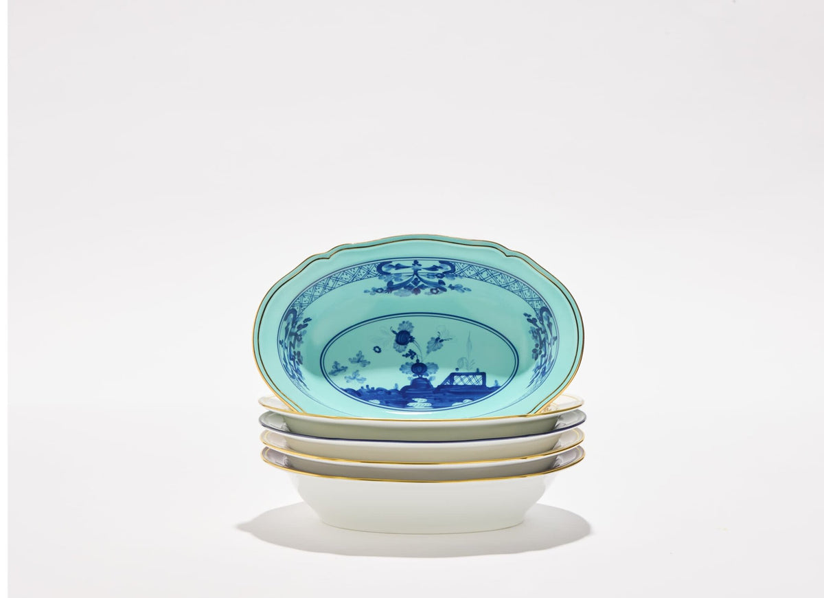 Ginori 1735 Oriente Italiano Oval Bowl, Iris, view 7