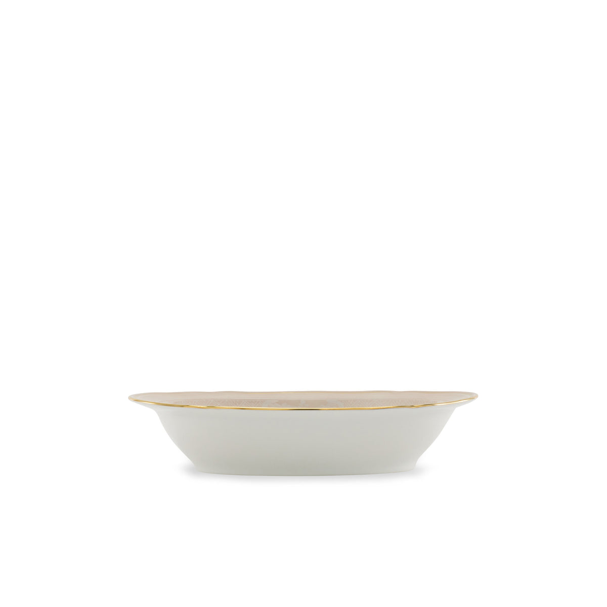 Ginori 1735 Oriente Italiano Oval Bowl, Meringa, view 3
