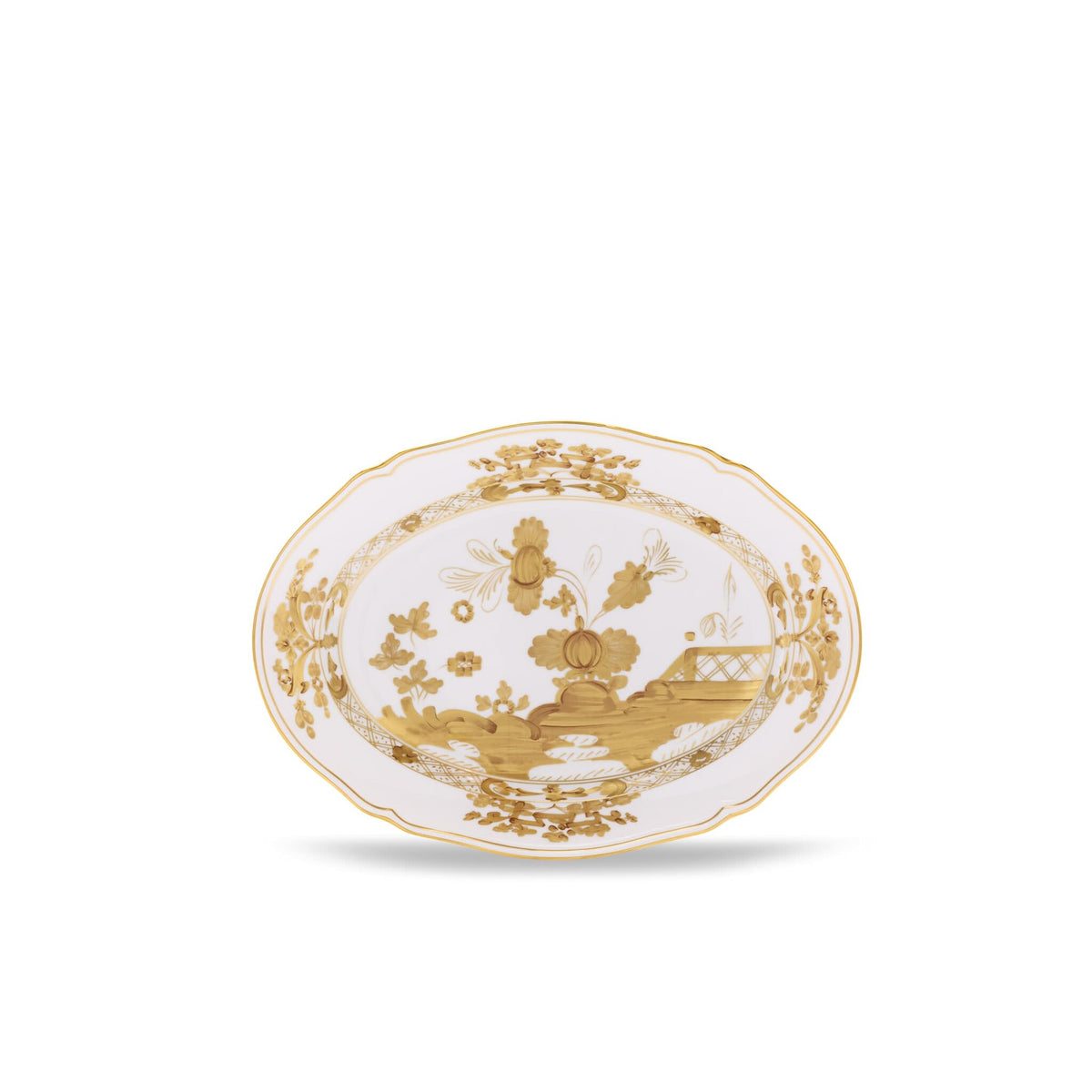 Ginori 1735 Oriente Italiano Oval Platter, Aurum