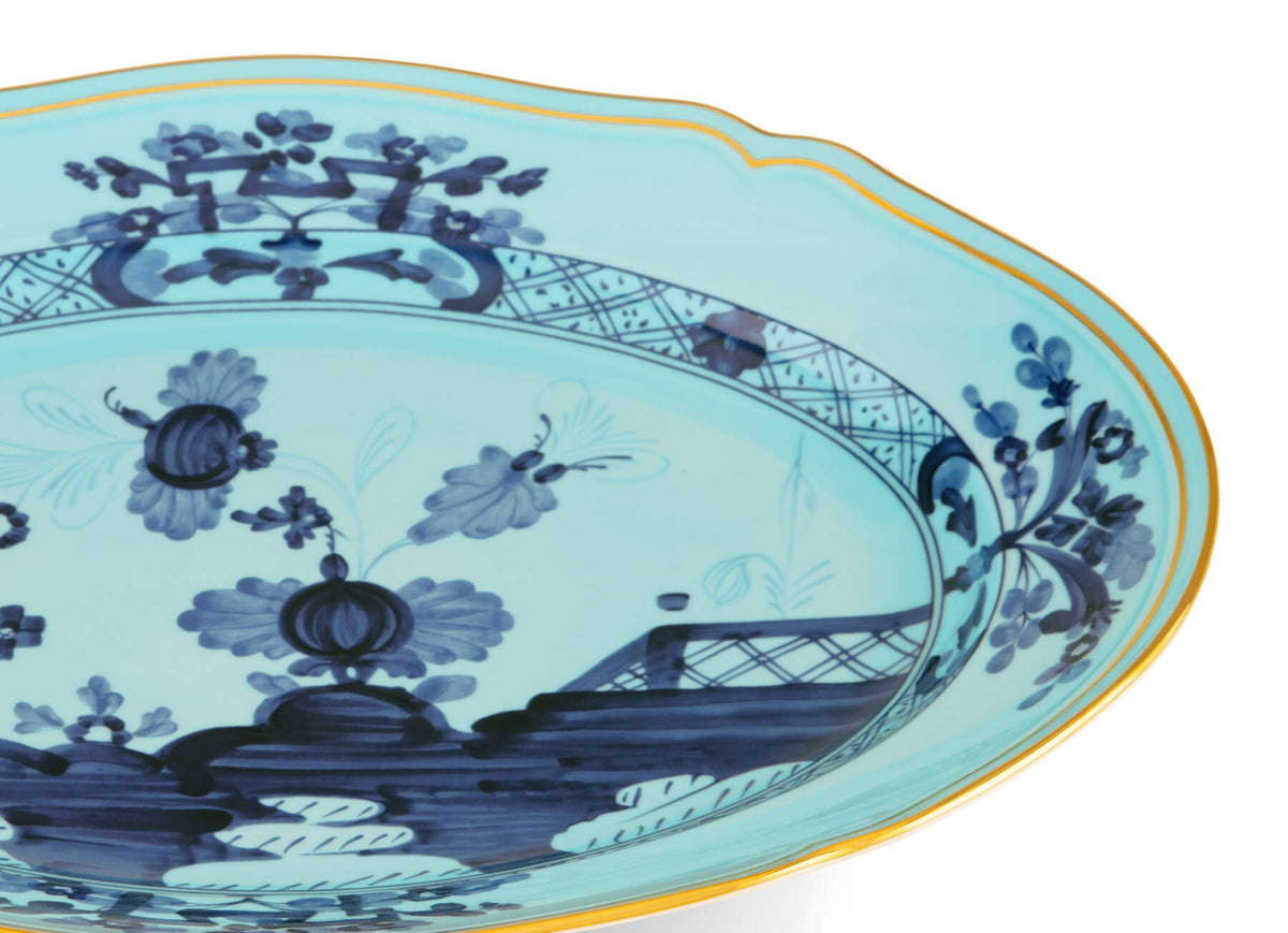 Ginori 1735 Oriente Italiano Oval Platter, Iris, view 3