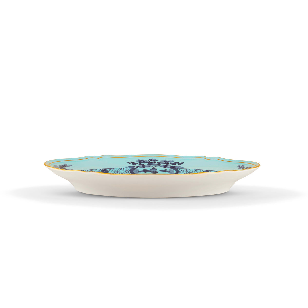 Ginori 1735 Oriente Italiano Oval Platter, Iris, view 4