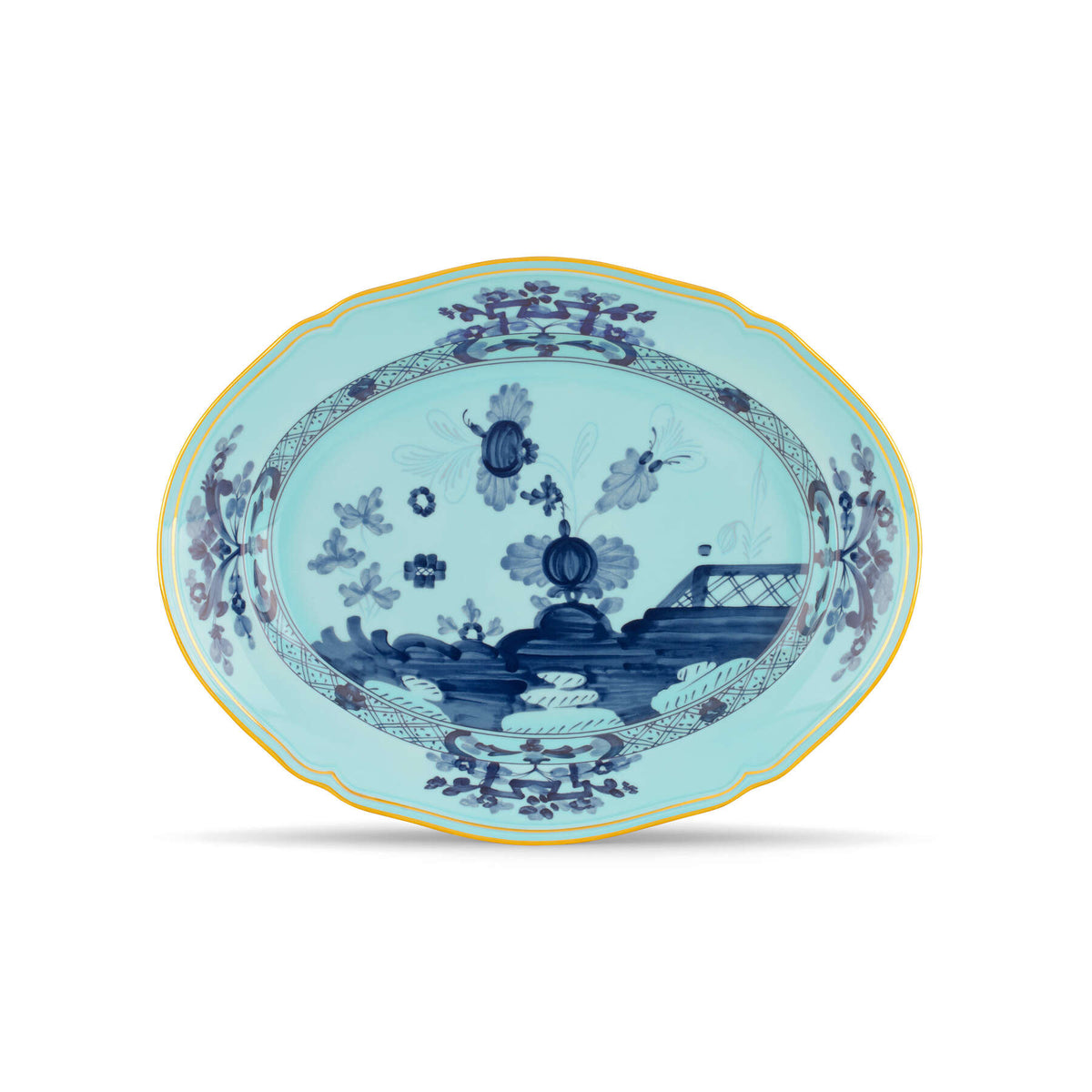 Ginori 1735 Oriente Italiano Oval Platter, Iris