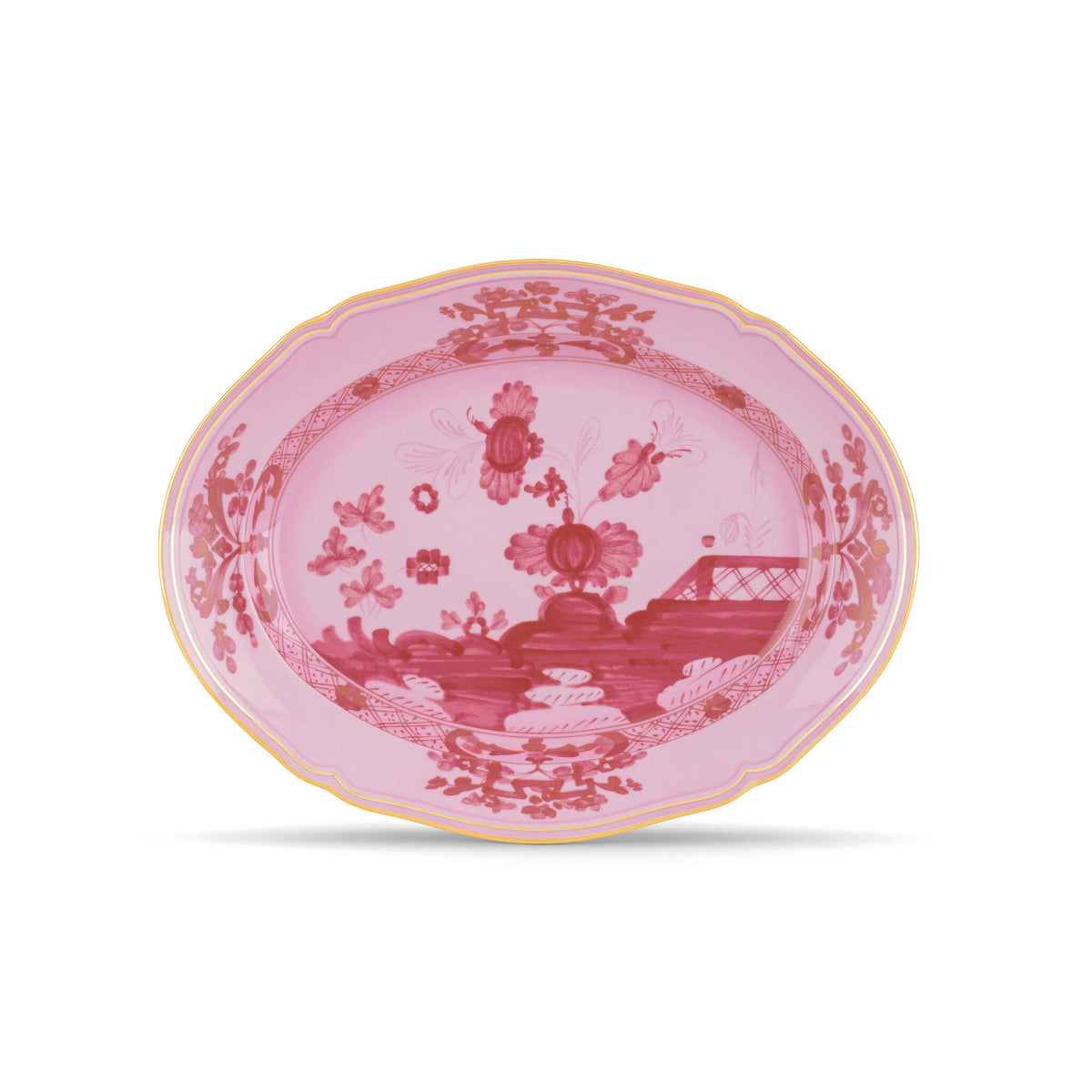 Ginori 1735 Oriente Italiano Oval Platter, Porpora