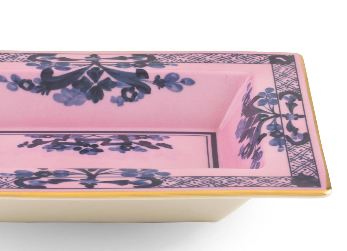Ginori 1735 Oriente Italiano Rectangular Change Tray, Azalea, view 3
