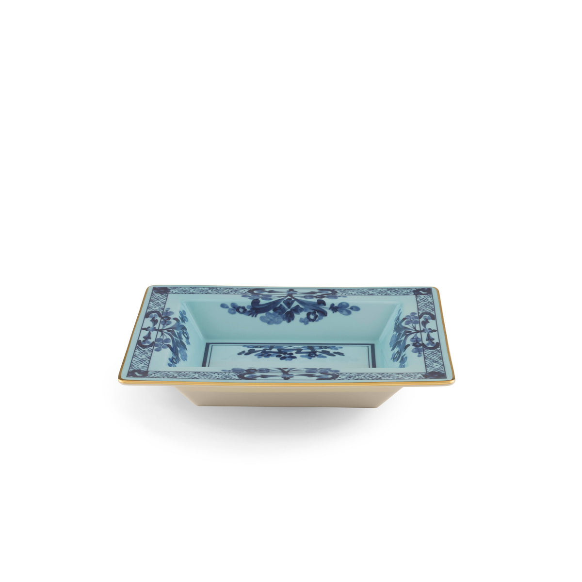 Ginori 1735 Oriente Italiano Rectangular Change Tray, Iris, view 2