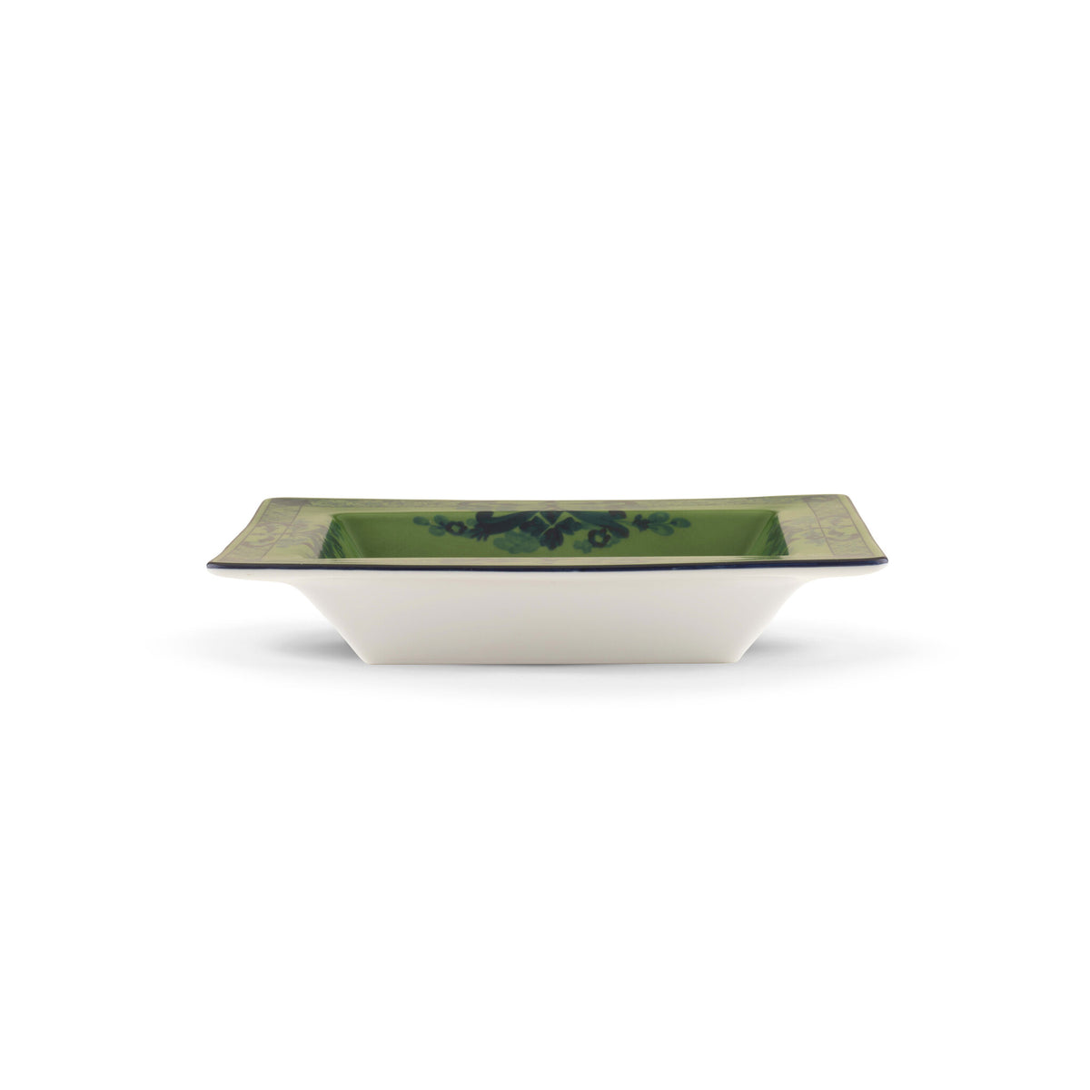 Ginori 1735 Oriente Italiano Rectangular Change Tray, Malachite, view 4