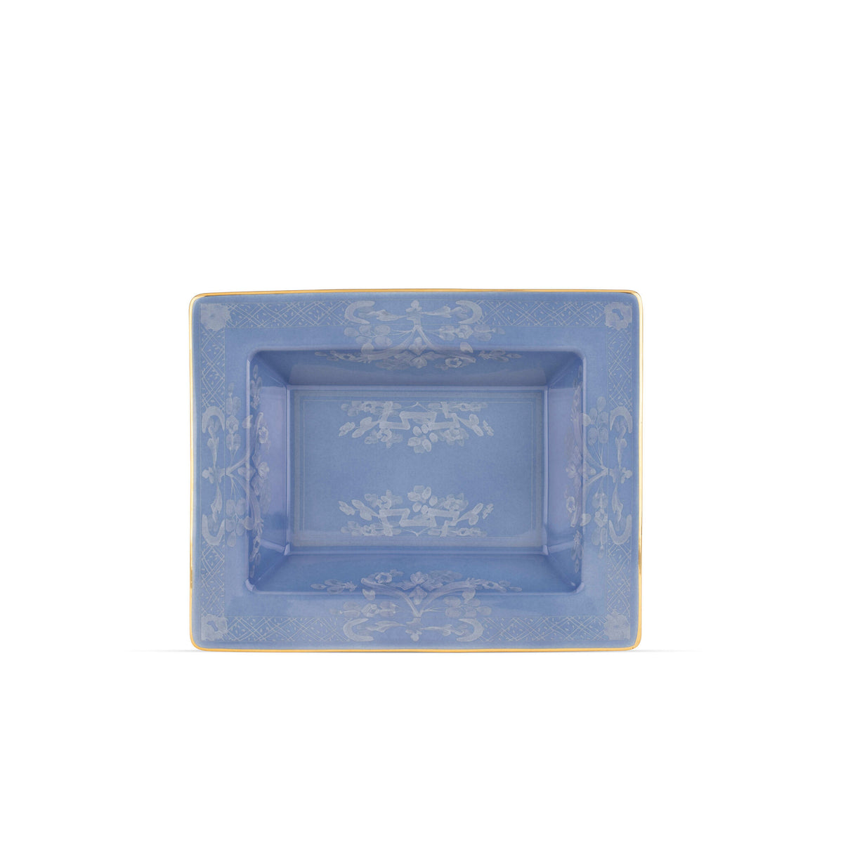 Ginori 1735 Oriente Italiano Rectangular Change Tray, Pervinca