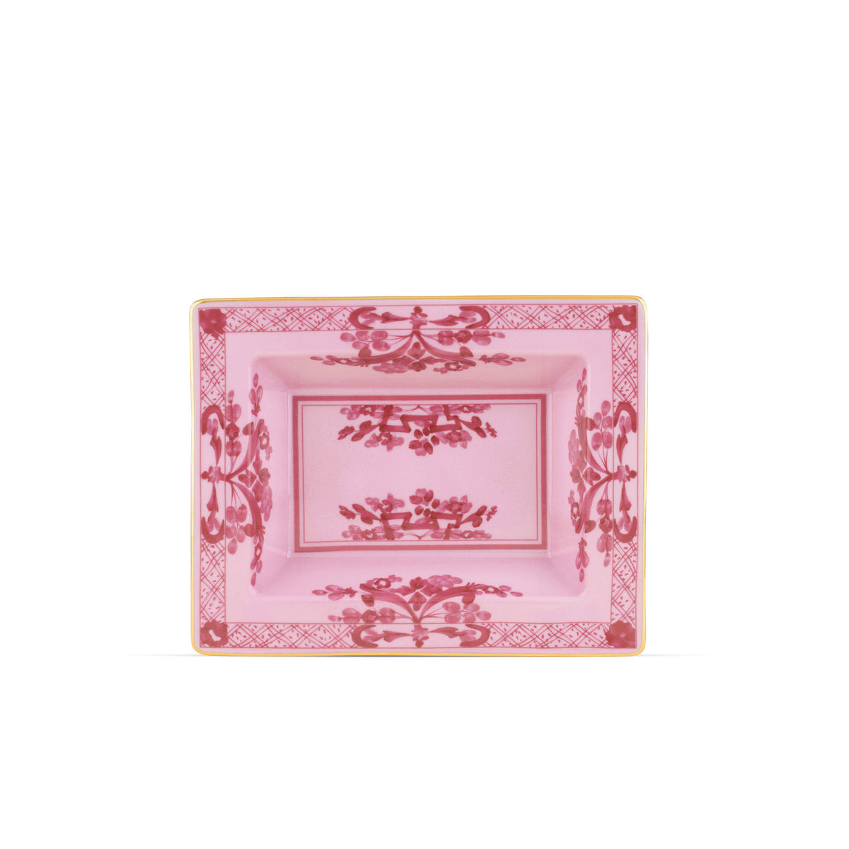 Ginori 1735 Oriente Italiano Rectangular Change Tray, Porpora