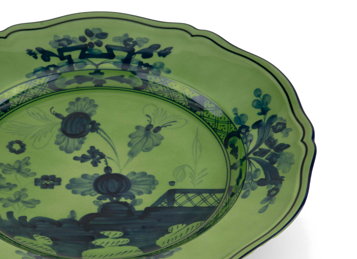 Ginori 1735 Oriente Italiano Round Platter, Malachite, view 3