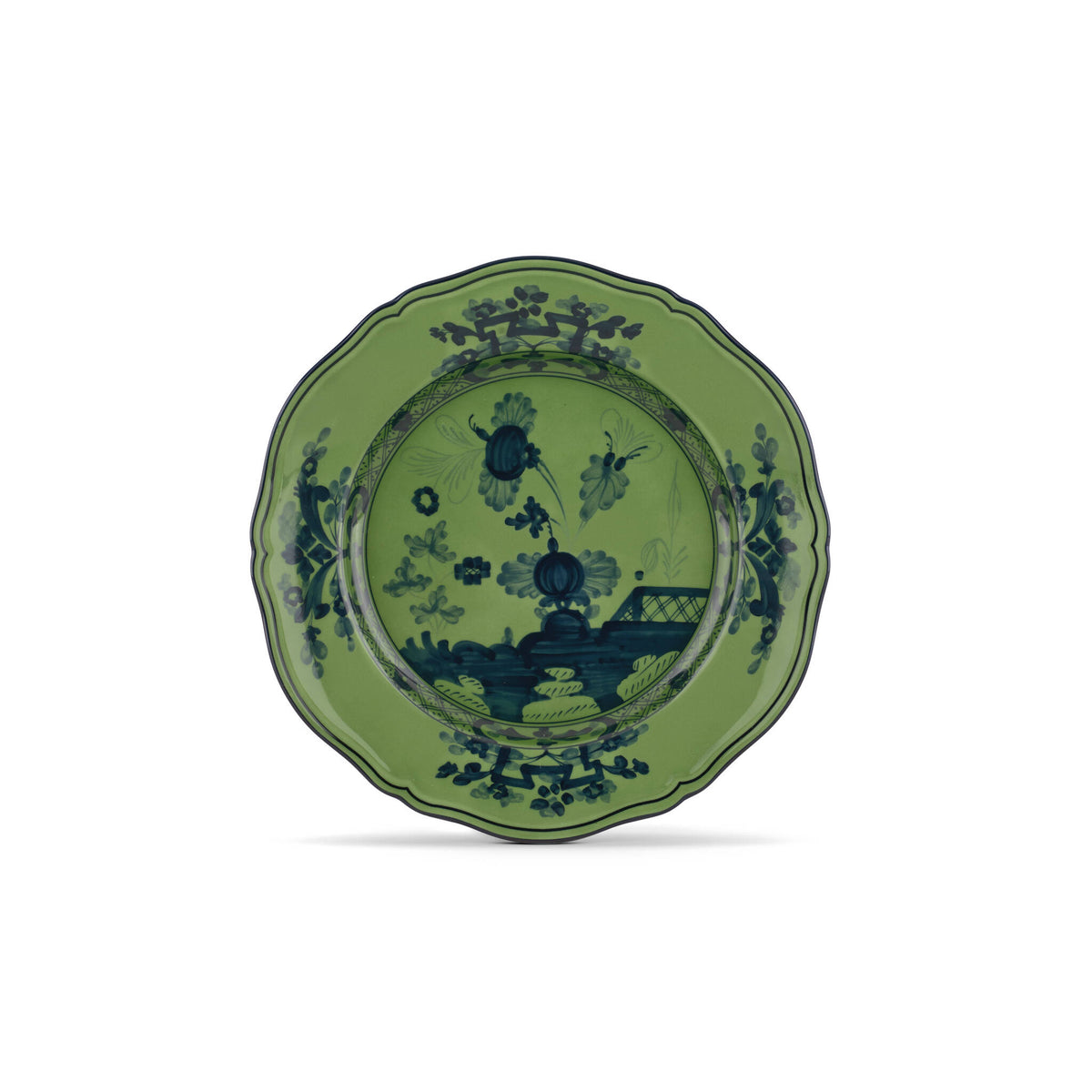 Ginori 1735 Oriente Italiano Round Platter, Malachite