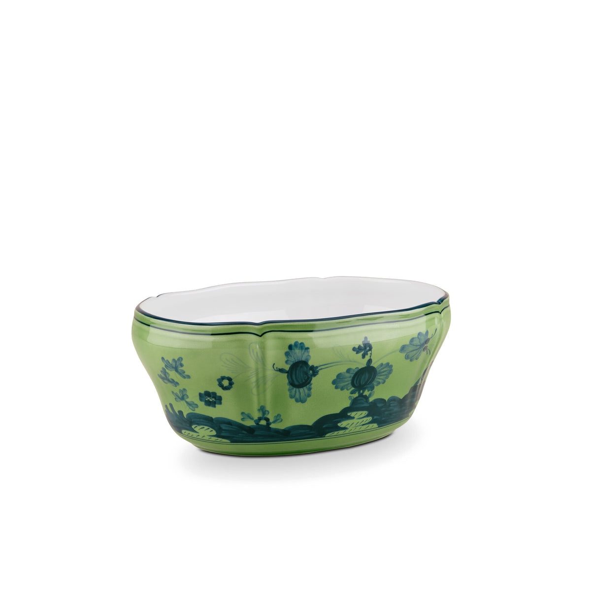 Ginori 1735 Oriente Italiano Salad Bowl, Malachite, view 2
