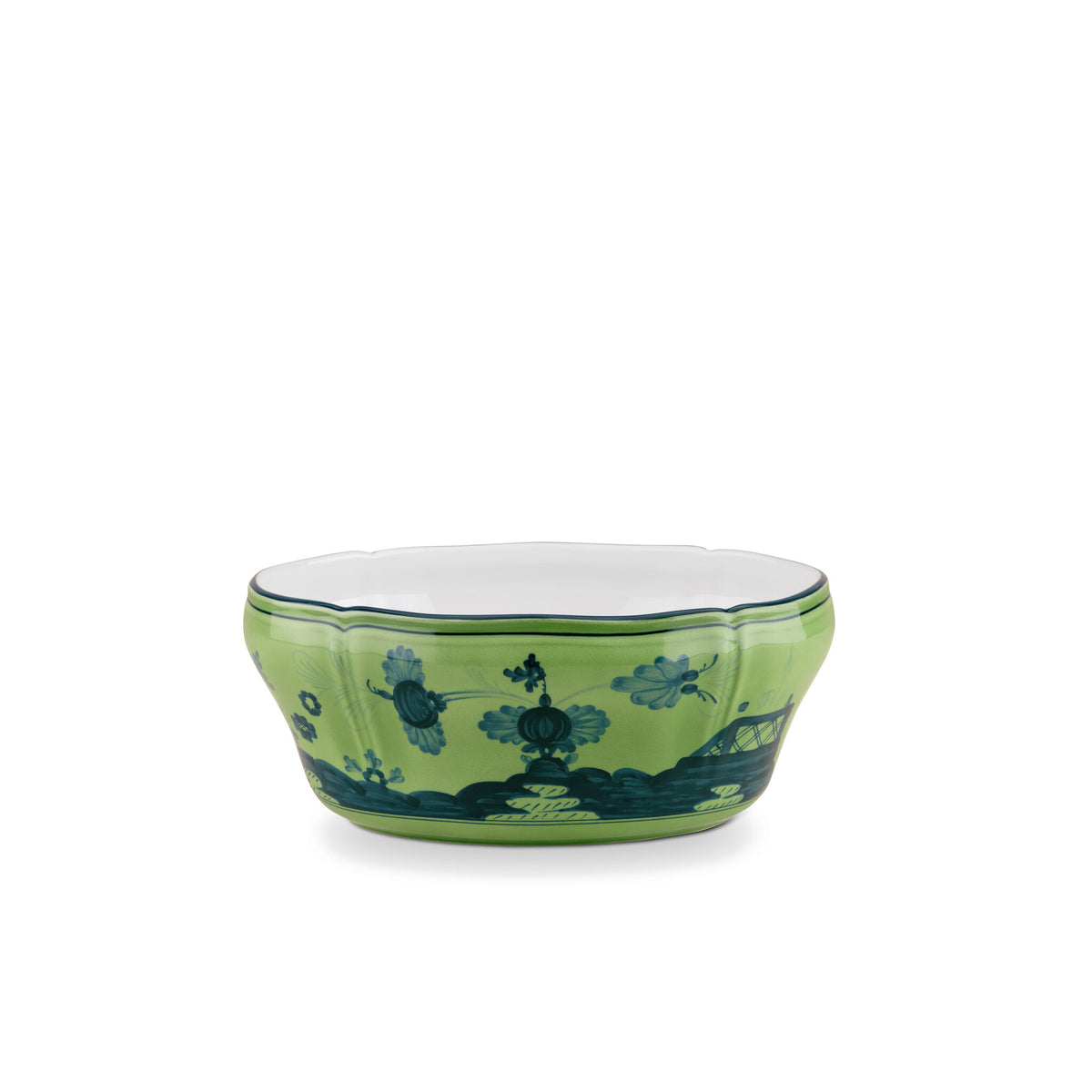 Ginori 1735 Oriente Italiano Salad Bowl, Malachite