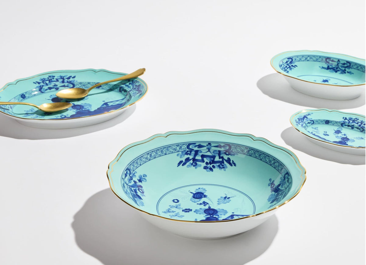 Ginori 1735 Oriente Italiano Serving Bowl, Iris, view 6