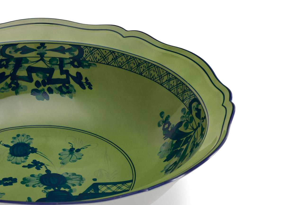 Ginori 1735 Oriente Italiano Serving Bowl, Malachite, view 4