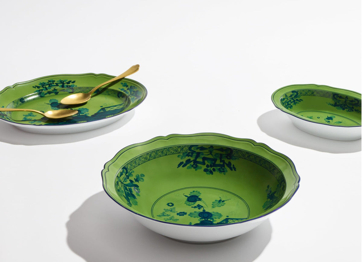 Ginori 1735 Oriente Italiano Serving Bowl, Malachite, view 6