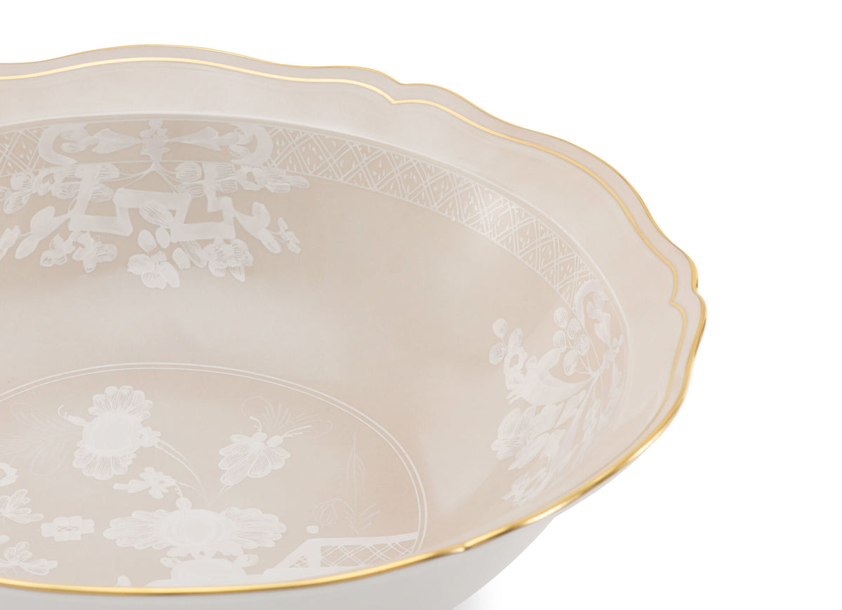 Ginori 1735 Oriente Italiano Serving Bowl, Meringa, view 4