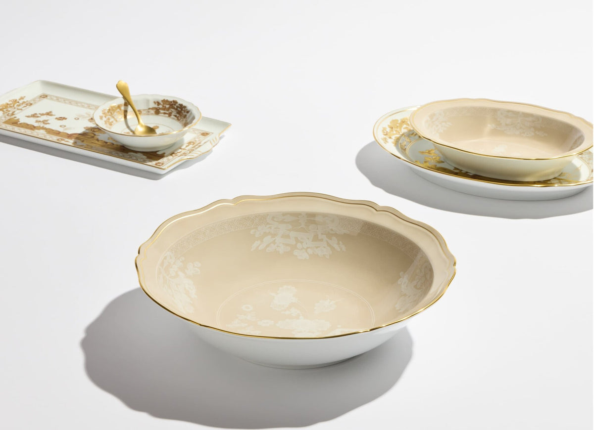 Ginori 1735 Oriente Italiano Serving Bowl, Meringa, view 6