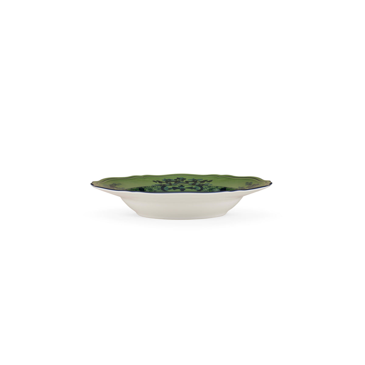 Ginori 1735 Oriente Italiano Soup Plate, Malachite, view 4