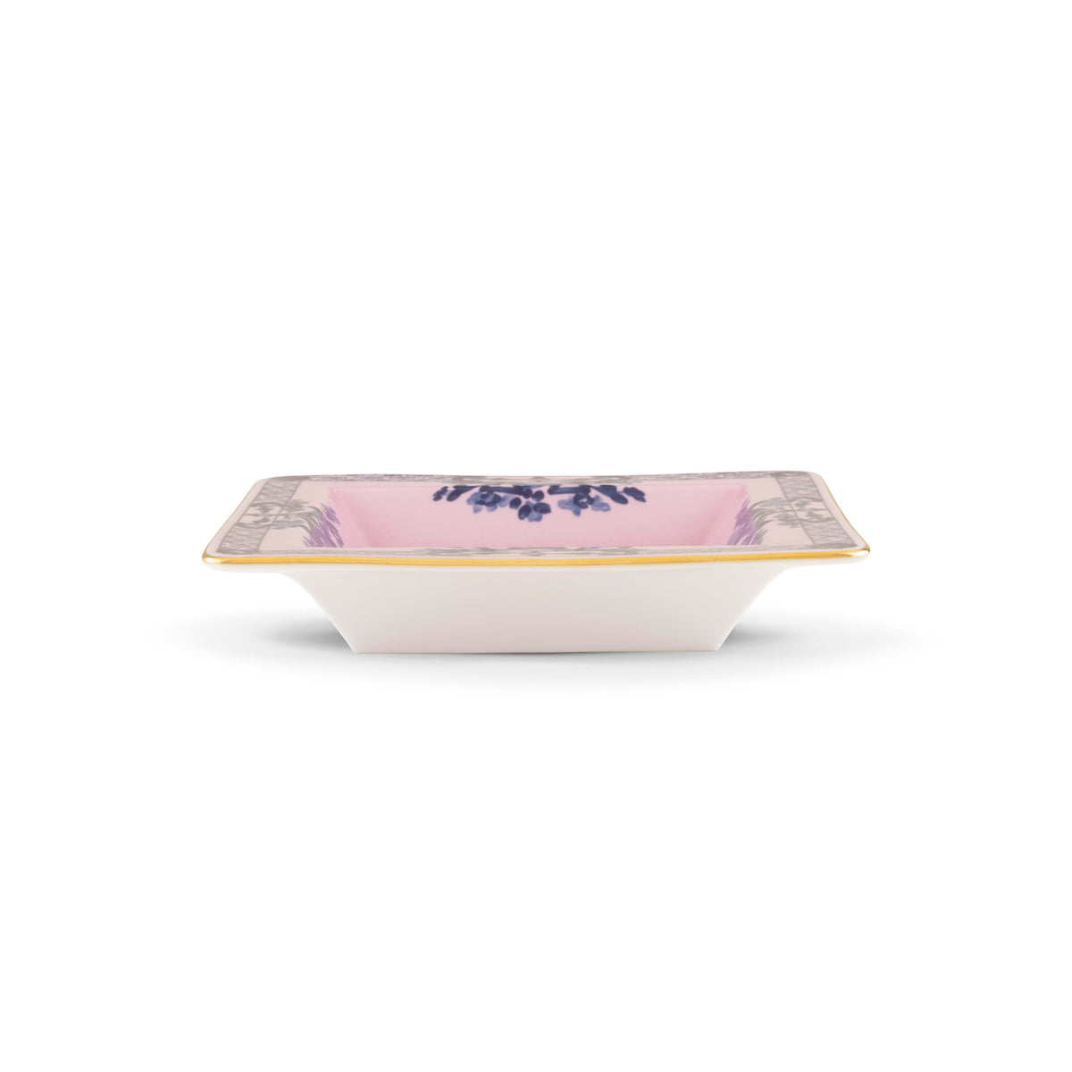 Ginori 1735 Oriente Italiano Square Change Tray, Azalea, view 4